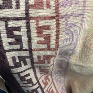 Fendi Wool Scarf Multi Color